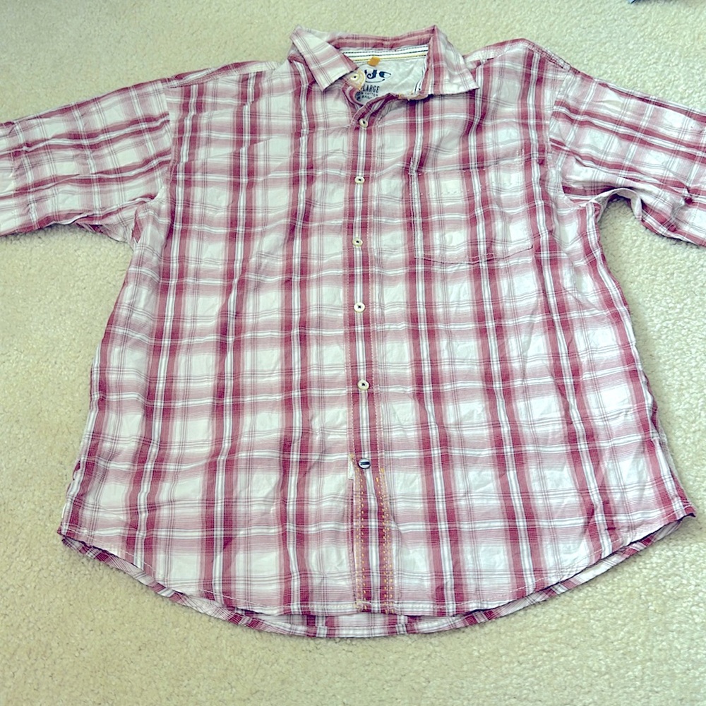 Nautica Jean Company men’s short sleeve button down shirt XL